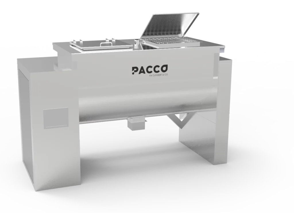 PACCO Ribbon Blender for efficient powder and material mixing in pharmaceutical, food, and chemical industries.